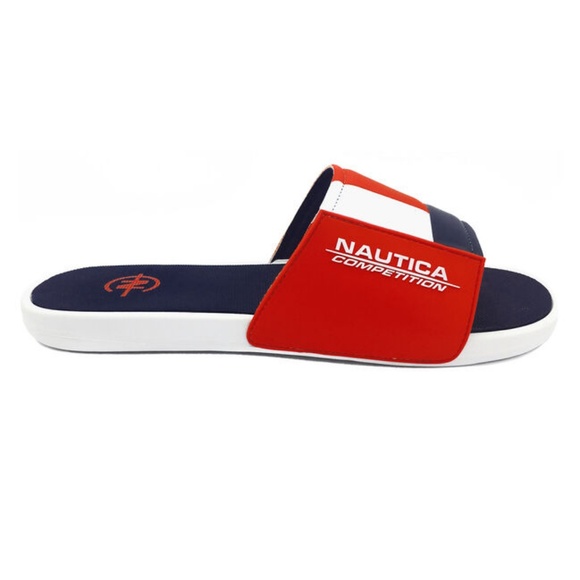 Retro Nautica Slides Mixed Up Colorblock Sandals - Picture 4 of 5
